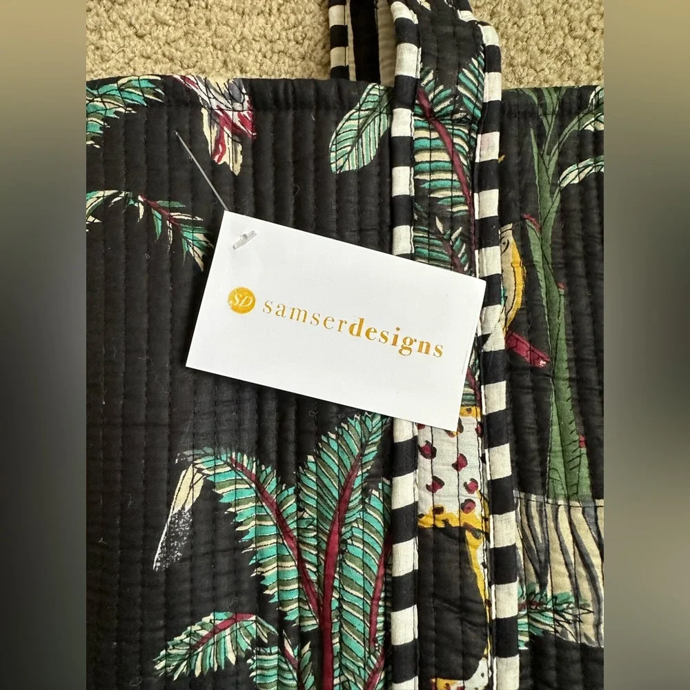 Samser Designs tote bag jungle print